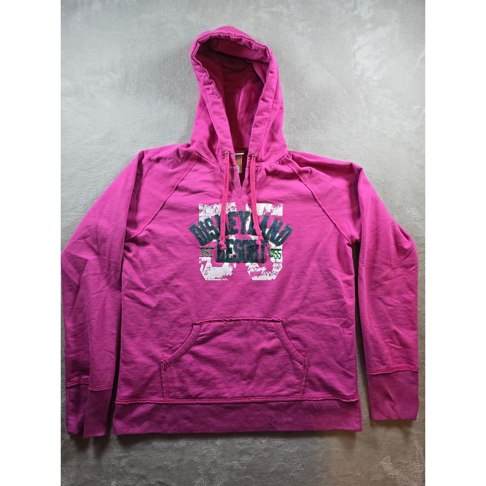 Disneyland Resort Hoodie Sweatshirt Womens L Pink Est 1955‎